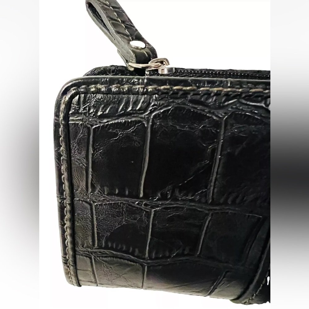 Relic By Fossil Bifold Black Embossed Vegan Leath… - image 4